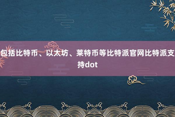 包括比特币、以太坊、莱特币等比特派官网比特派支持dot