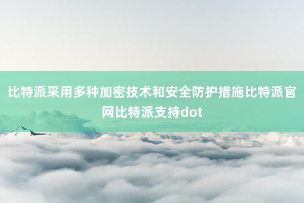 比特派采用多种加密技术和安全防护措施比特派官网比特派支持dot