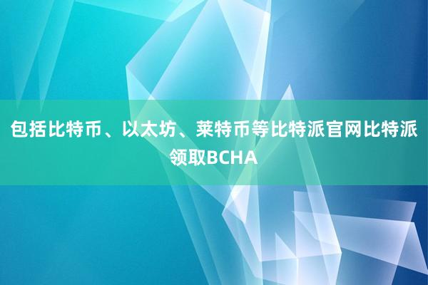 包括比特币、以太坊、莱特币等比特派官网比特派领取BCHA