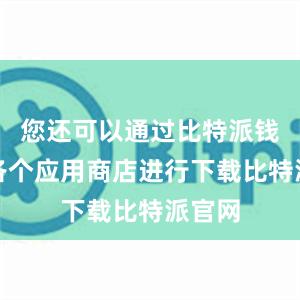 您还可以通过比特派钱包在各个应用商店进行下载比特派官网