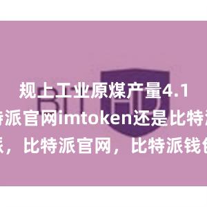 规上工业原煤产量4.1亿吨比特派官网imtoken还是比特派，比特派官网，比特派钱包，比特派下载