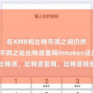 在XMR和比特币派之间仍然存在一些不同之处比特派官网imtoken还是比特派，比特派官网，比特派钱包，比特派下载