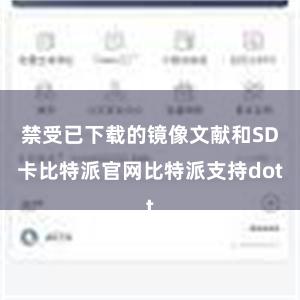 禁受已下载的镜像文献和SD卡比特派官网比特派支持dot